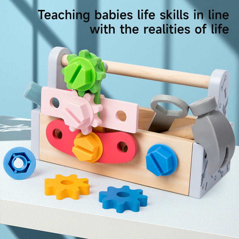 Gardening Tools For Kids - Cassetta degli Attrezzi in Legno per