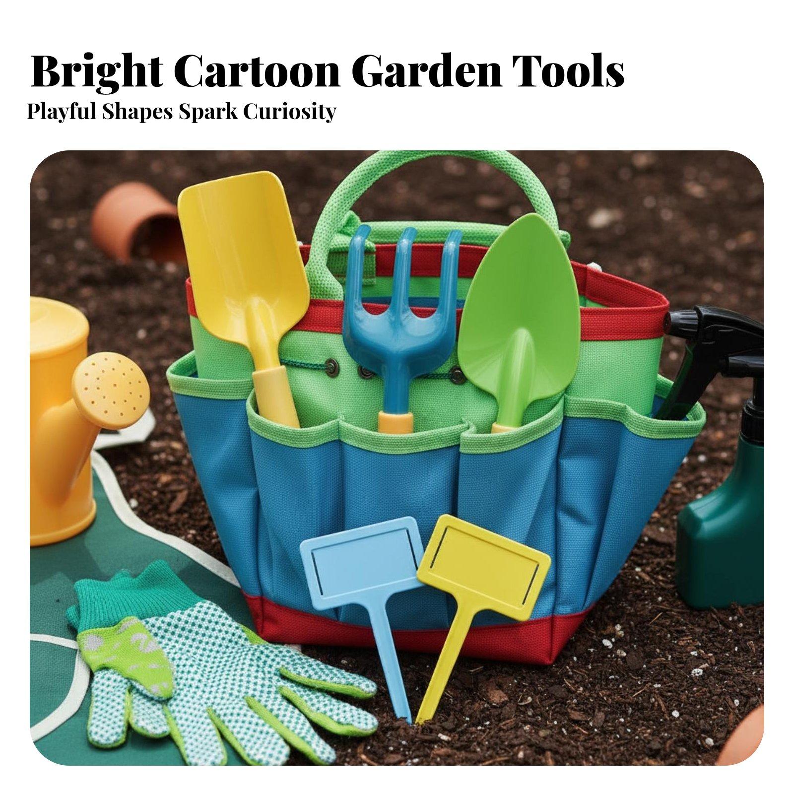 Gardening Tools For Young Children - Set di 10 Attrezzi da Giardinaggio