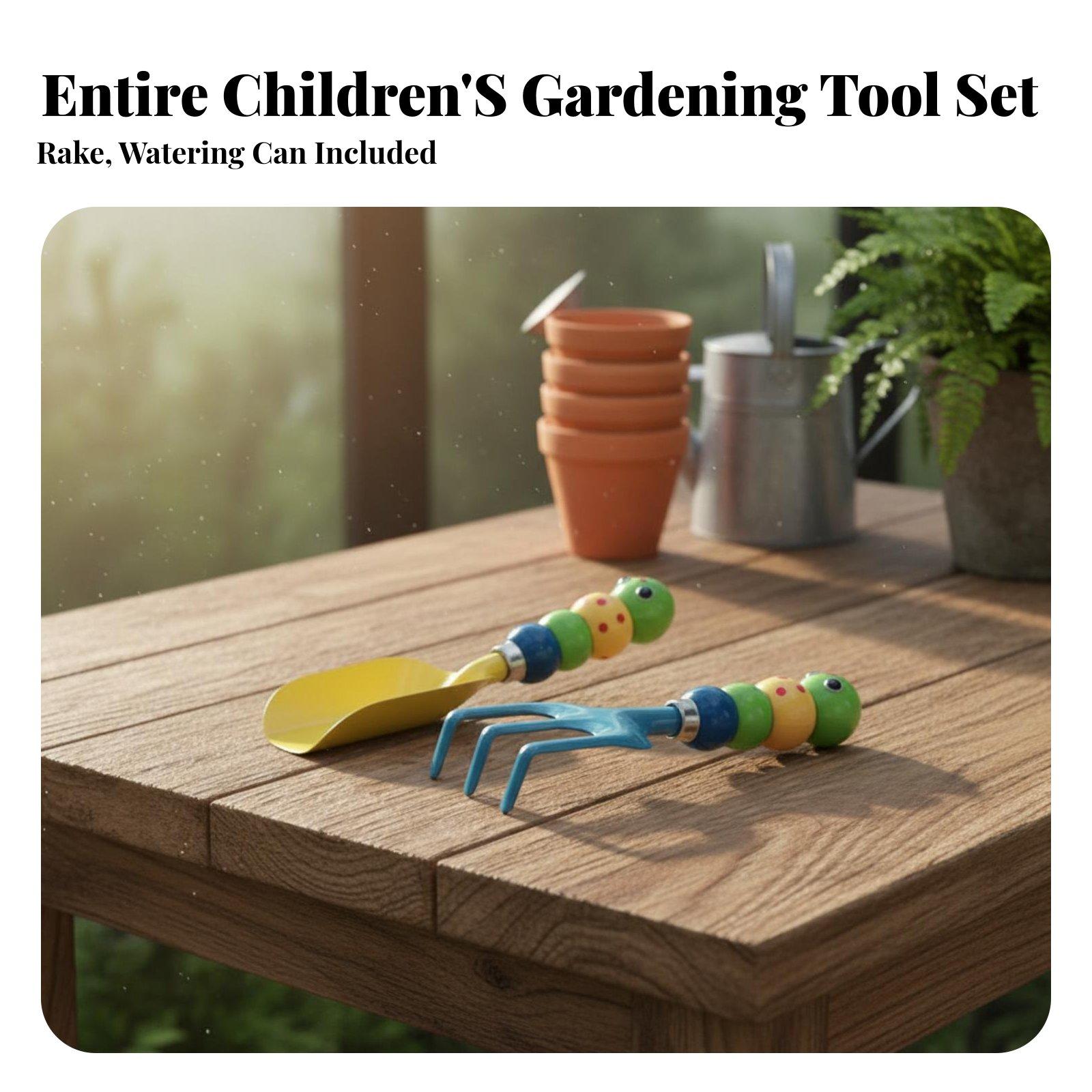 Gardening Tools For Young Children - Set di 3 Attrezzi da Giardinaggio