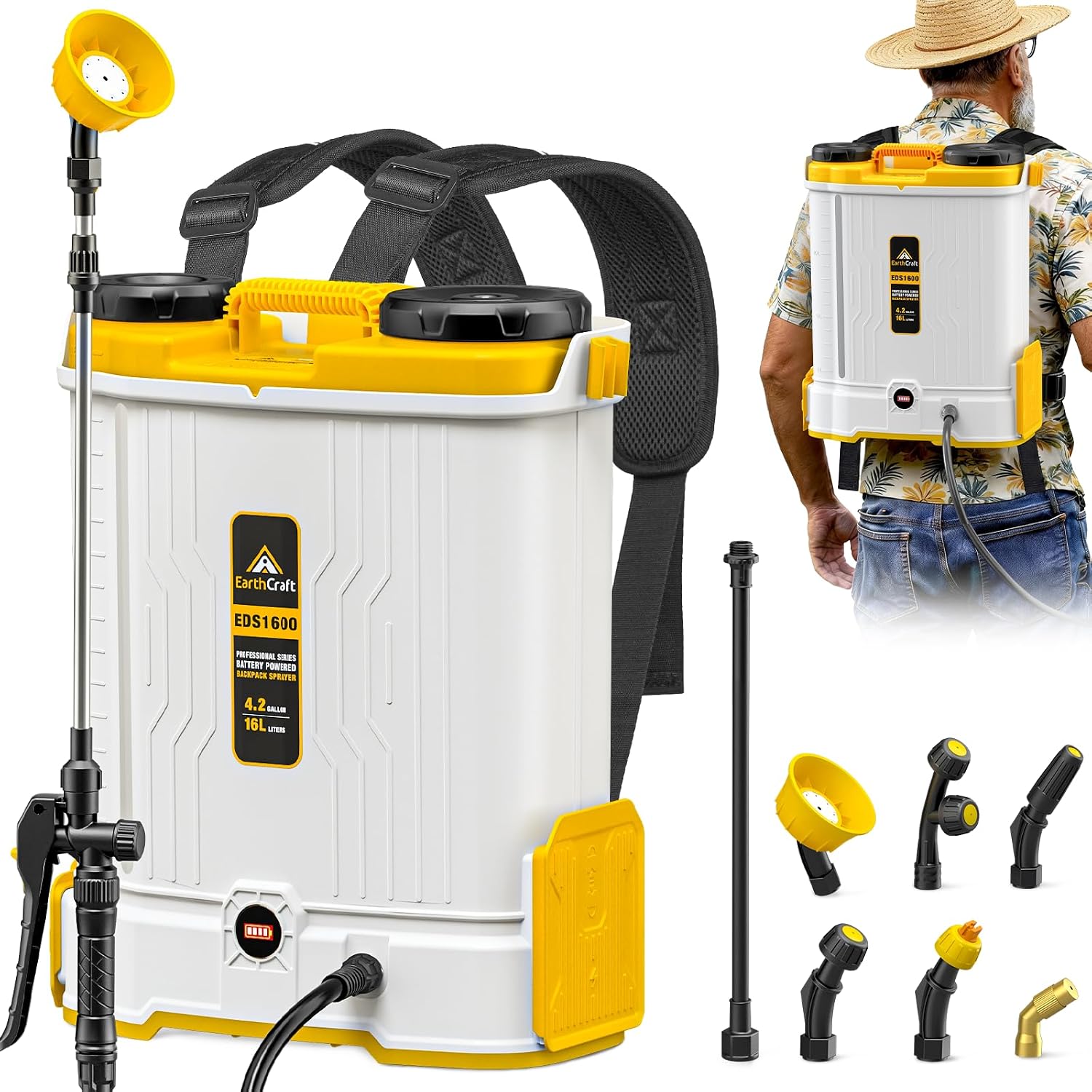 Gardening Tools Battery Powered - Atomizzatore a Zaino a Batteria da