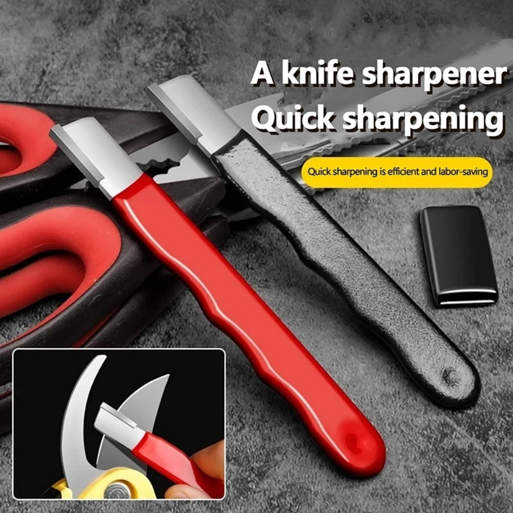 Essential Gardening Tools - Affilacoltelli Professionale in Metallo, Affilacoltelli per