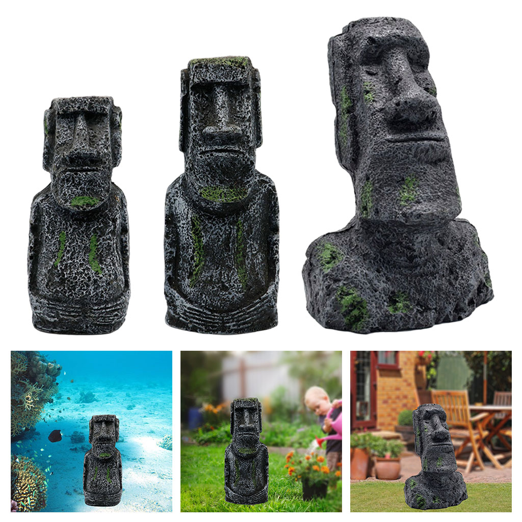 Statue Moai per acquario Isola - Aquaponics Fish Tank recensione e prezzo