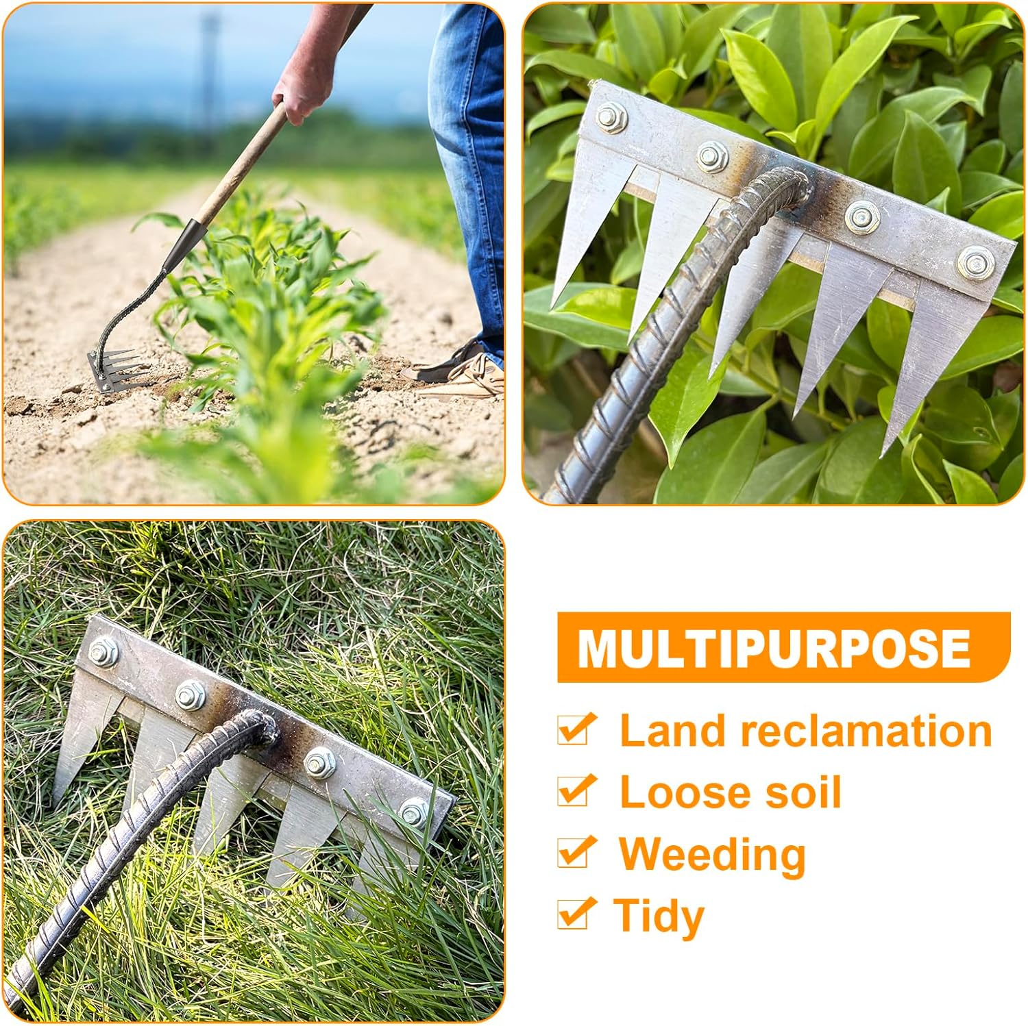 5/6/7/8 denti ferro giardinagg - Gardening Tools On Sale recensione e prezzo