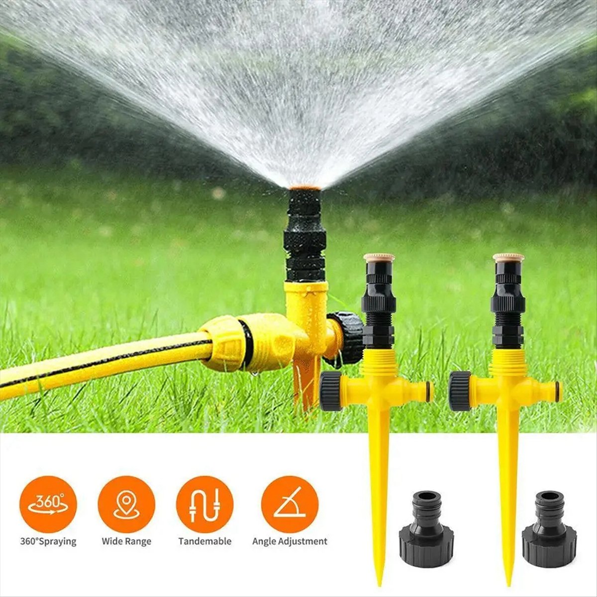 Irrigatore da Giardino AT16 36 - Gardening Tools Yellow recensione e prezzo