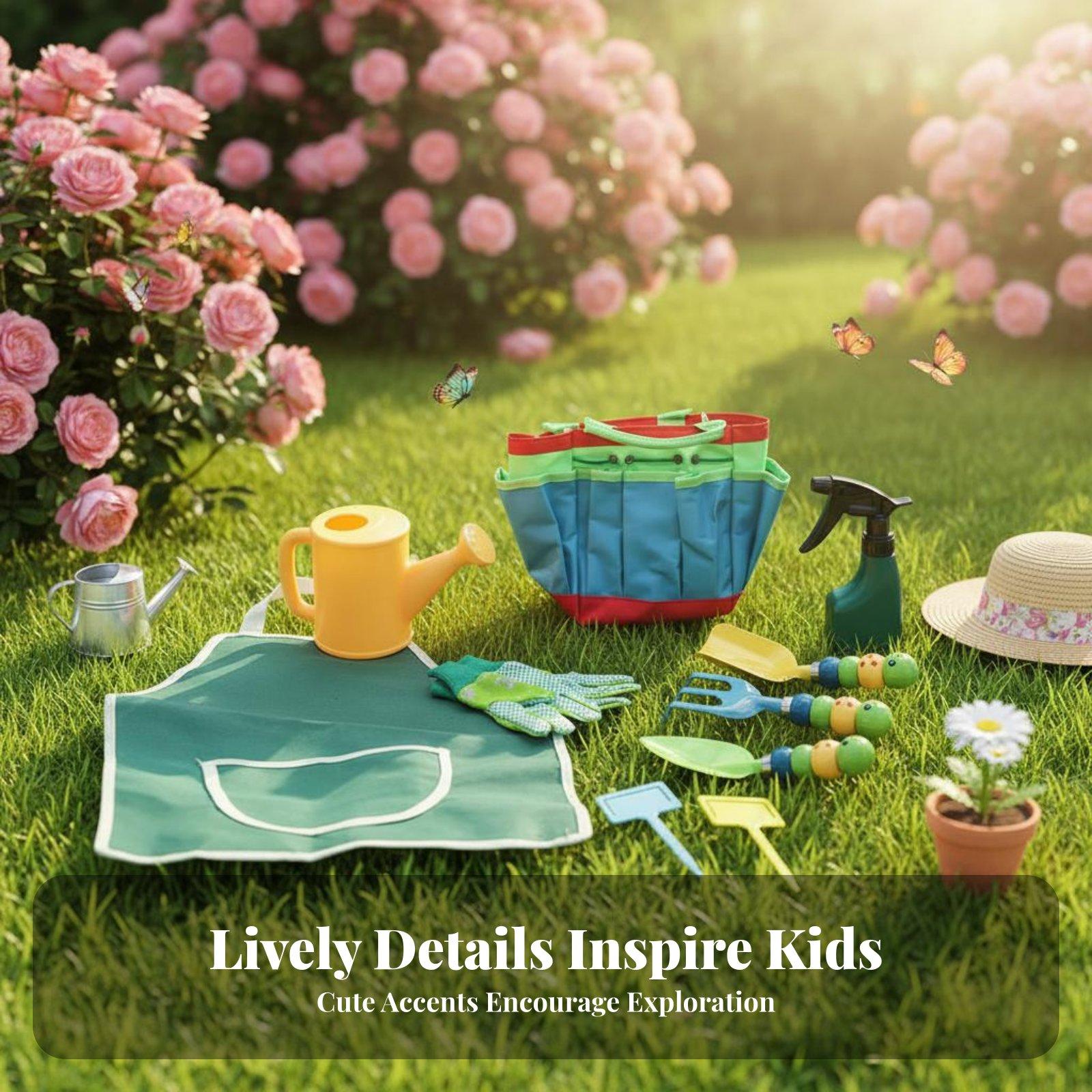 Set di 10 Attrezzi da Giardina - Gardening Tools For Young Children recensione e prezzo
