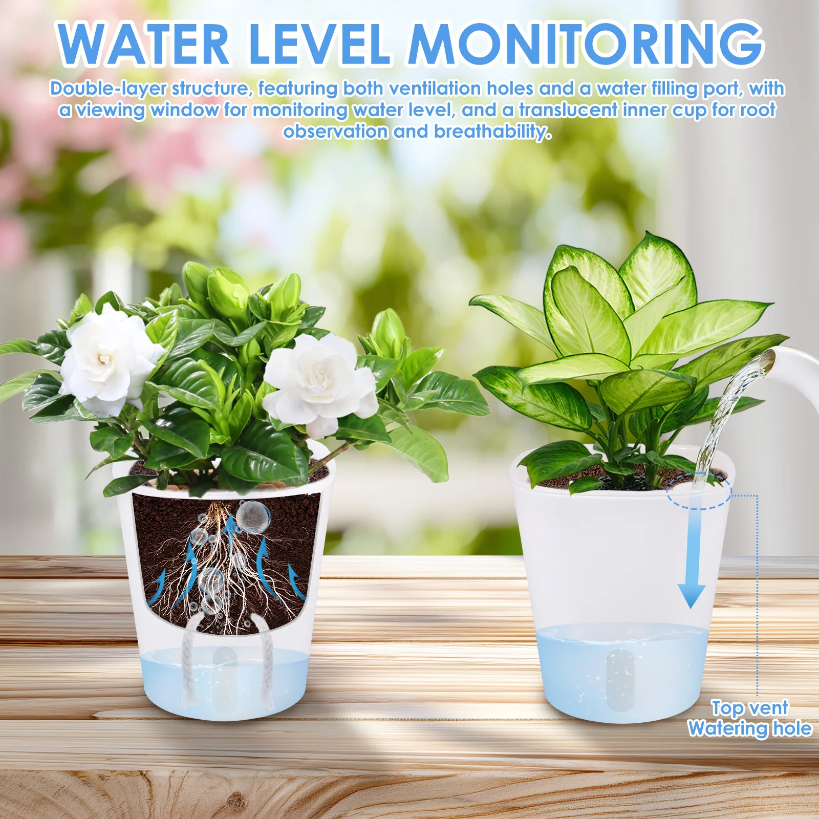 Set di 10 Vasi Autoirriganti,  - Self-Watering Planter recensione e prezzo
