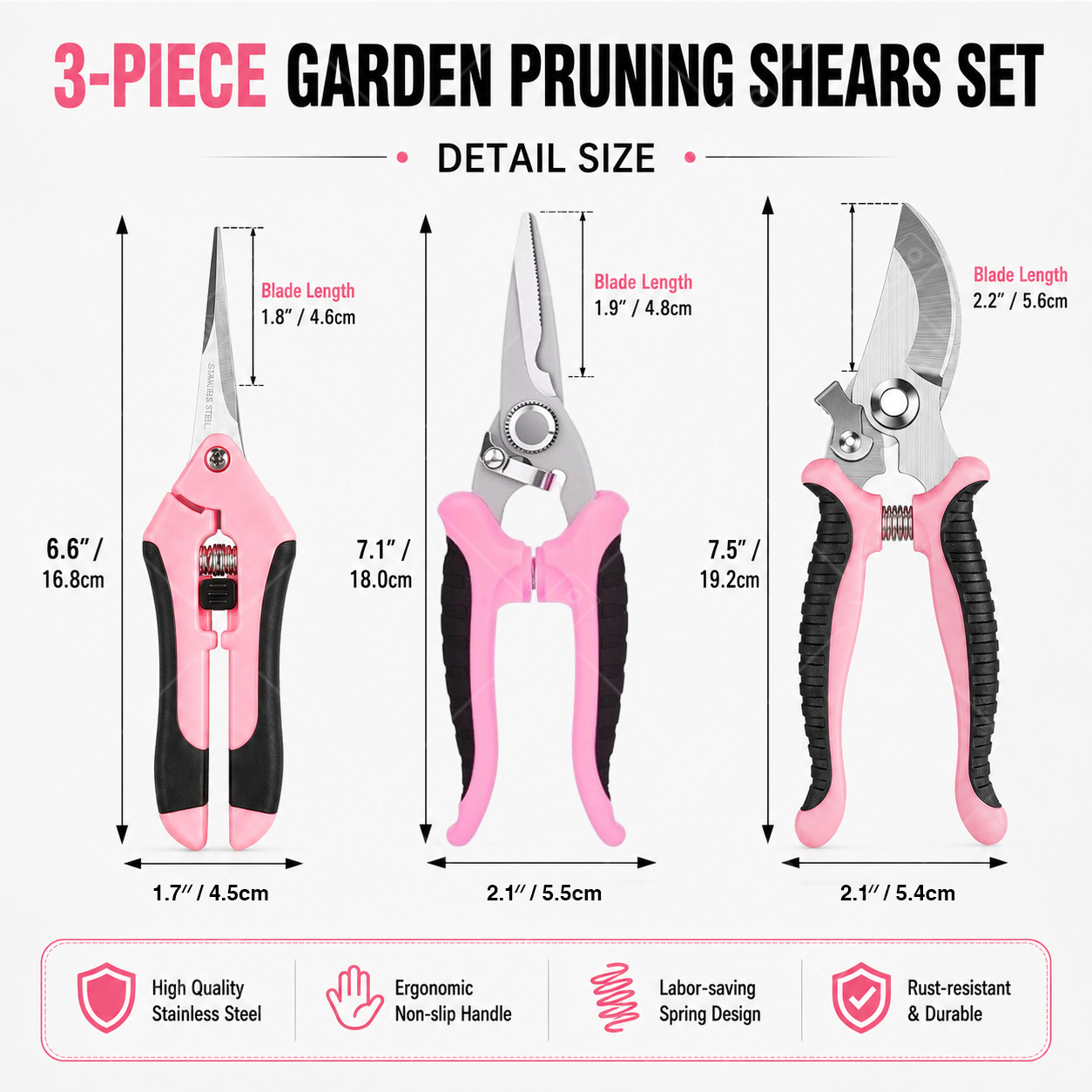 Forbici da Giardino per Raccol - Gardening Tools Pink recensione e prezzo